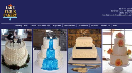 Wedding cakes lake placid ny