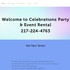 Celebrations Party Shop & Event Rental - Quincy IL Wedding Supplies And Rentals