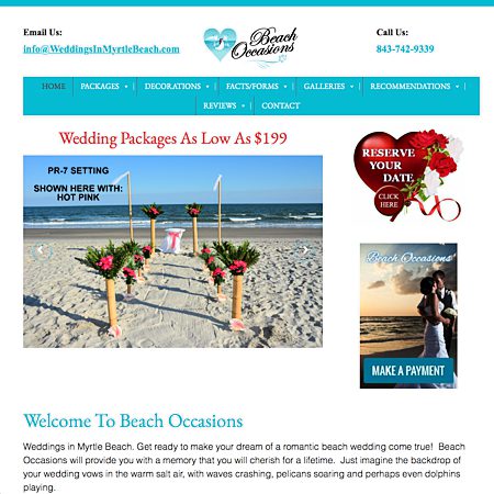 Beach Occasions Myrtle Beach Sc Wedding Planner Coordinator